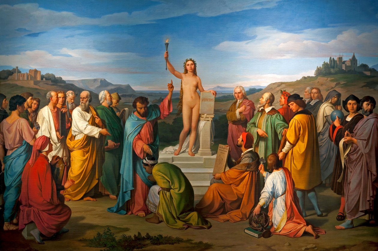 Sandhedens triumf. 1800-tallet (olie på lærred) af Luigi Mussini
