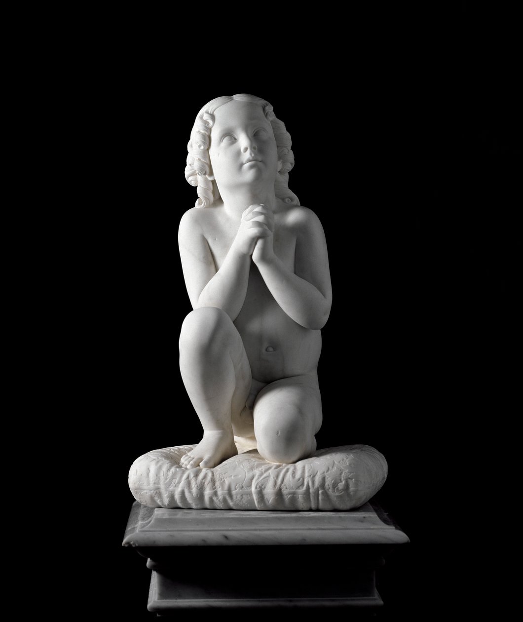 Lille dreng i bøn Marmorskulptur af Luigi Pampaloni (1791-1847), ca. 1827. fra Prins Odon di Savoias samling. Svag. 68x38x30 cm Gener, moderne kunstgalleri, inv. 919 af Luigi Pampaloni