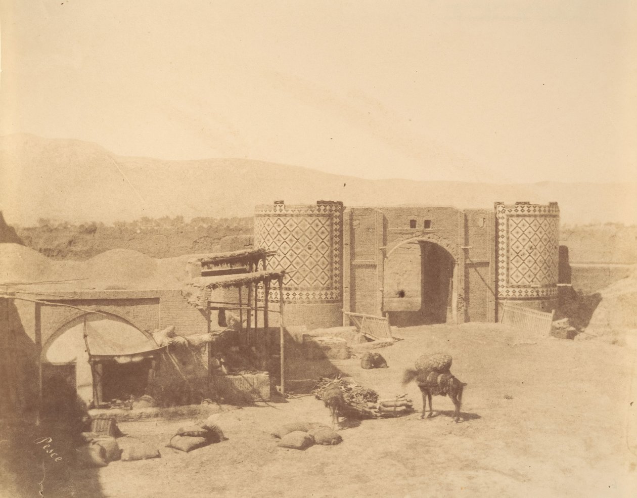 [Gate of Government, Teheran, Iran], 1840