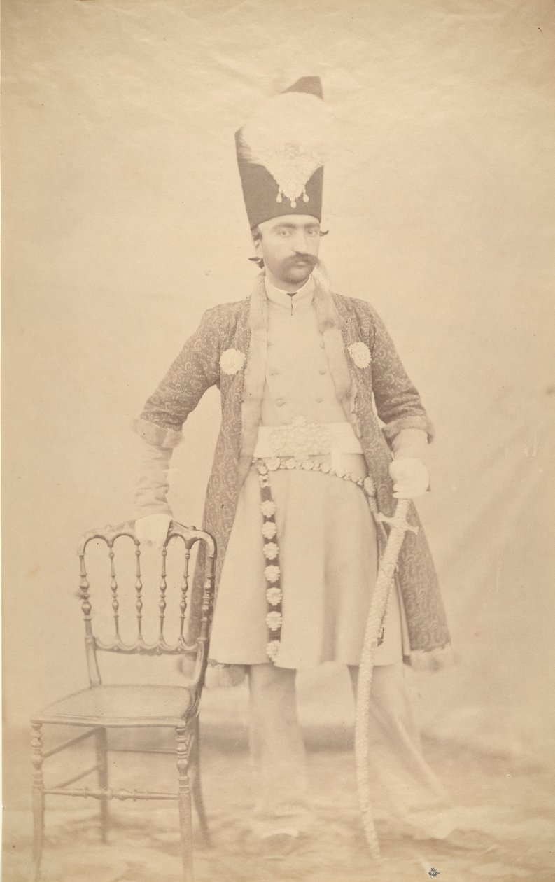 Nasiruddin Shah, ka. 1852-55. af Luigi Pesce