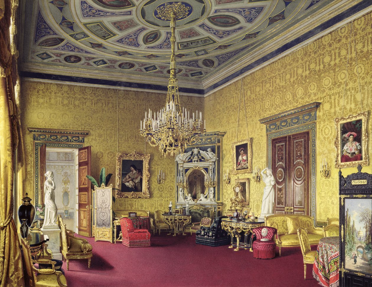 Lyons Hall i Catherine Palace i Tsarskoye Selo, 1859 af Luigi Premazzi