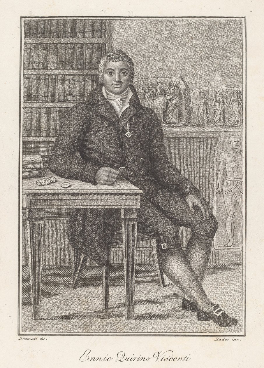 Ennio Quirino Visconti af Luigi Rados, after Luigi Bramati or Antonio Bramati