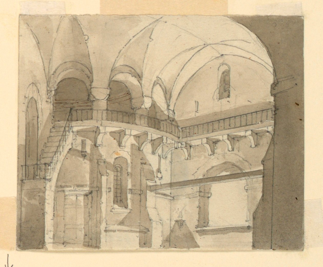 Scenedesign, Interiør i Fængslet af Luigi Ricci