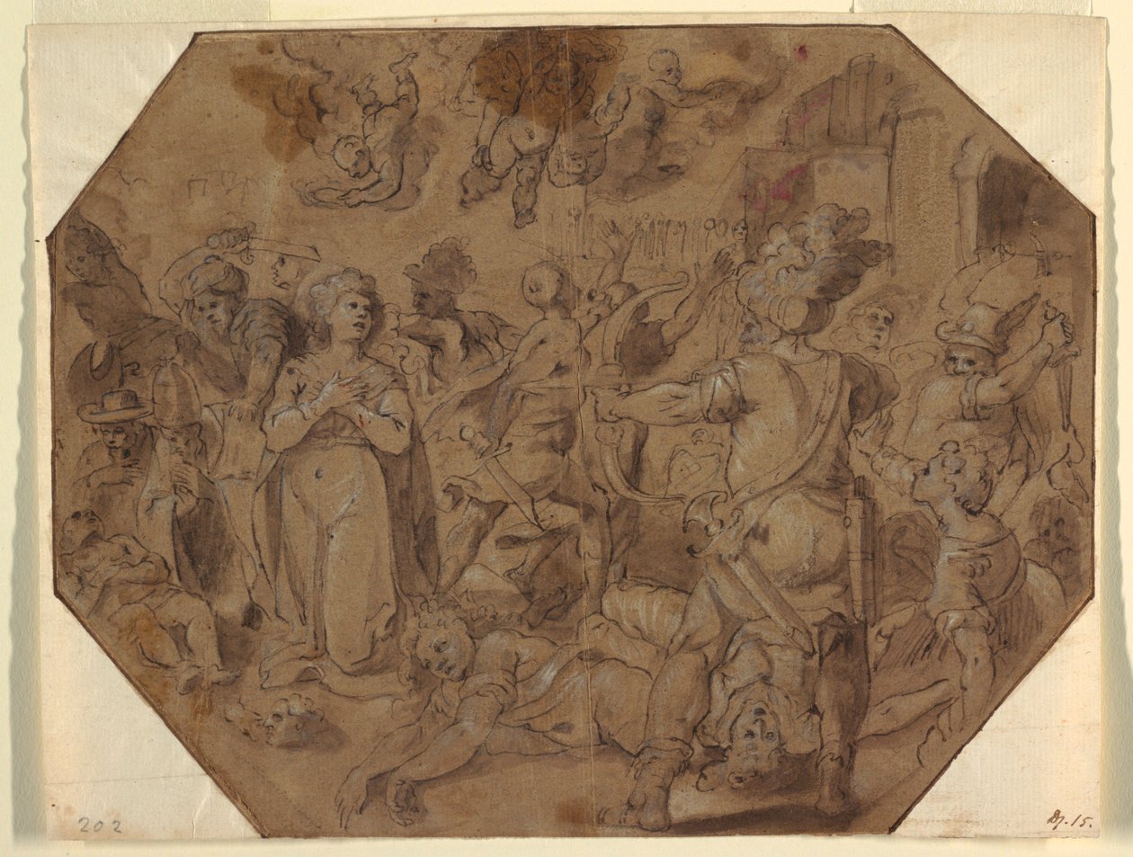 Sankt Ursulas martyrium af Luigi Rodriguez