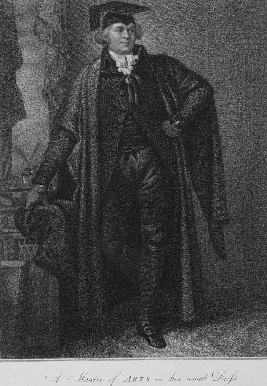 En Master of Arts i sin sædvanlige Kjole, 1796. af Luigi Schiavonetti