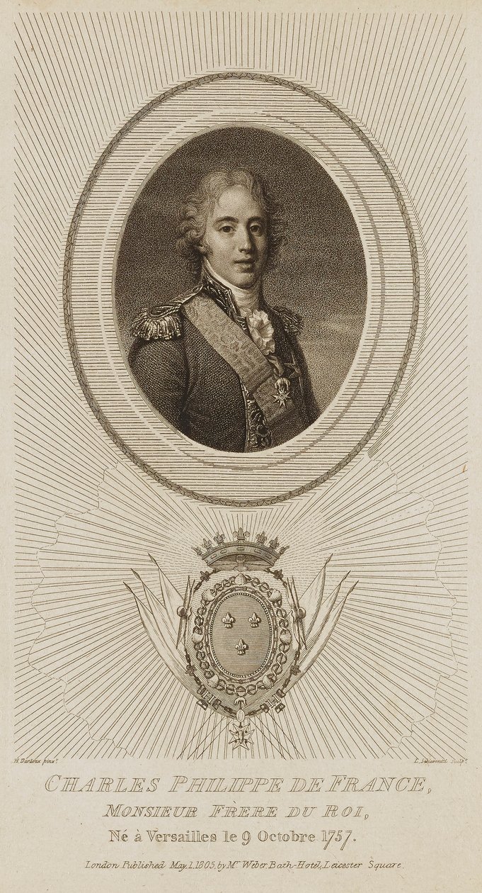Charles Philippe de France af Luigi Schiavonetti
