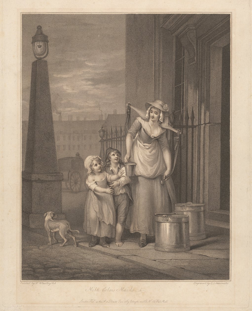 Mælk Under Maids af Luigi Schiavonetti