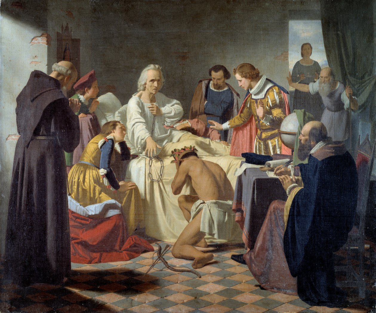 Navigatøren og opdagelsesrejsende Christopher Columbus (Christopher Columbus af Luigi Sciallero