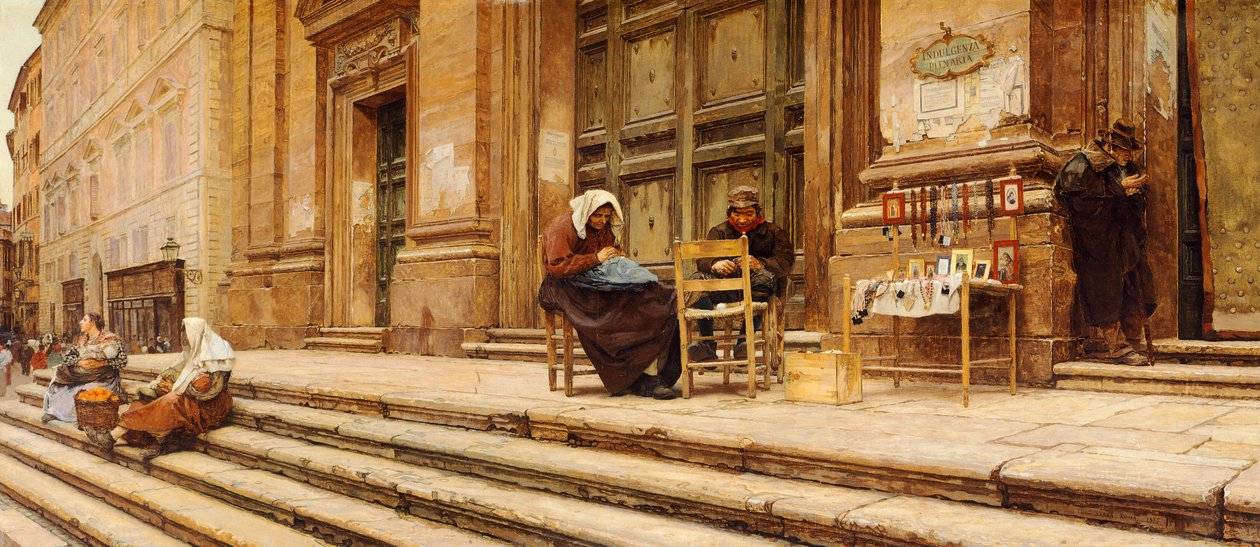Coronari, af Luigi Serra (1846-1888) af Luigi Serra