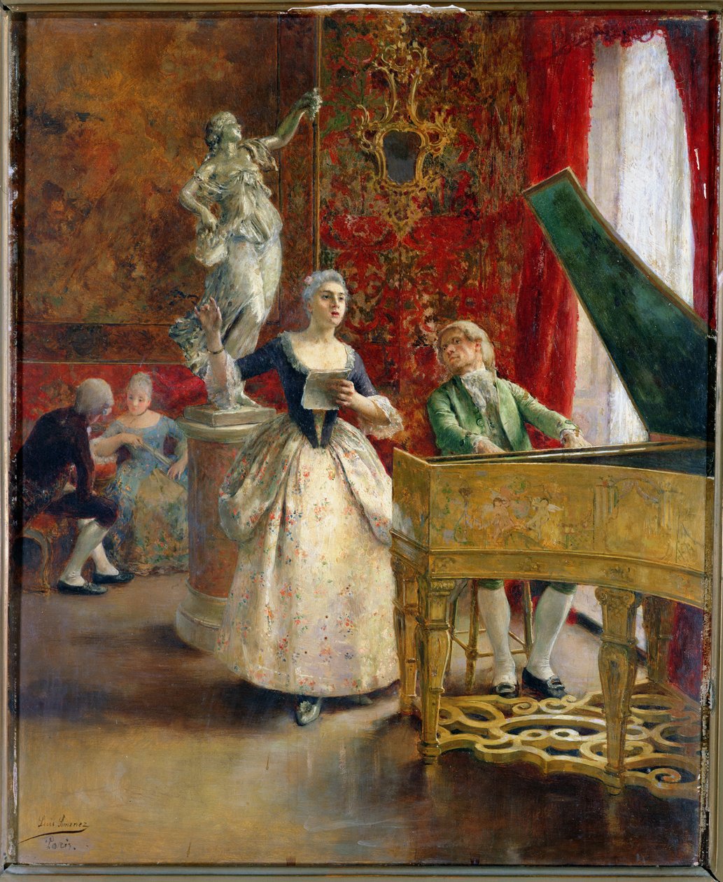 Koncerten, før 1908 af Luis Jimenez y Aranda
