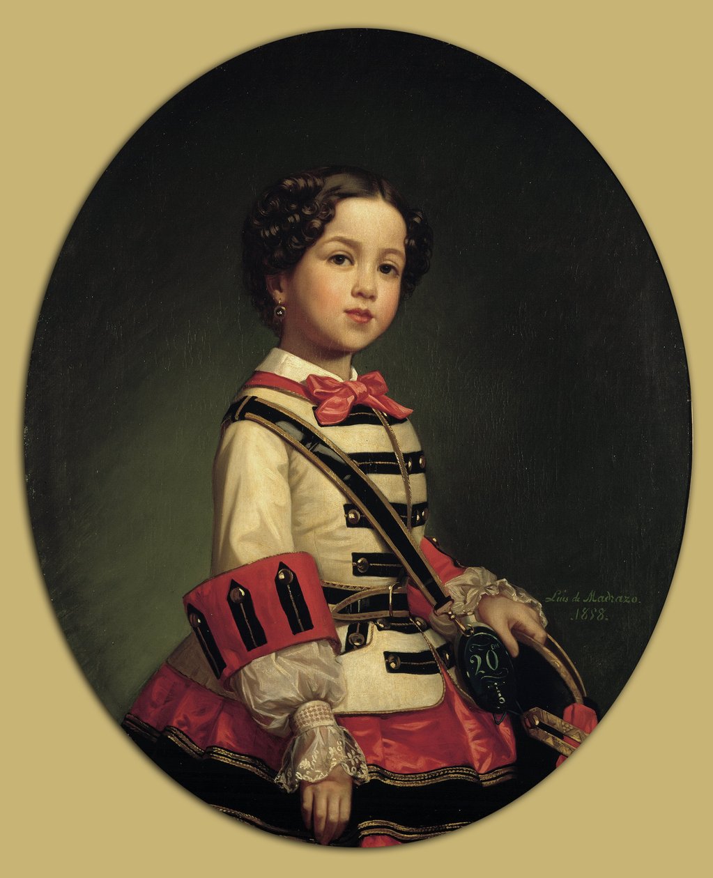 Cristina de Roncali og Gaviria, Little Marquise of Roncali af Luis de Madrazo