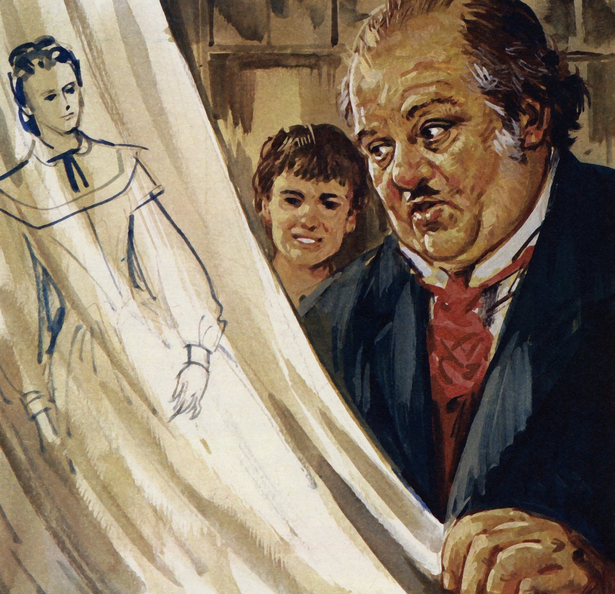 Renoir udviklede en forbløffende evne til at tegne (farvelitografi) af Luis Arcas Brauner