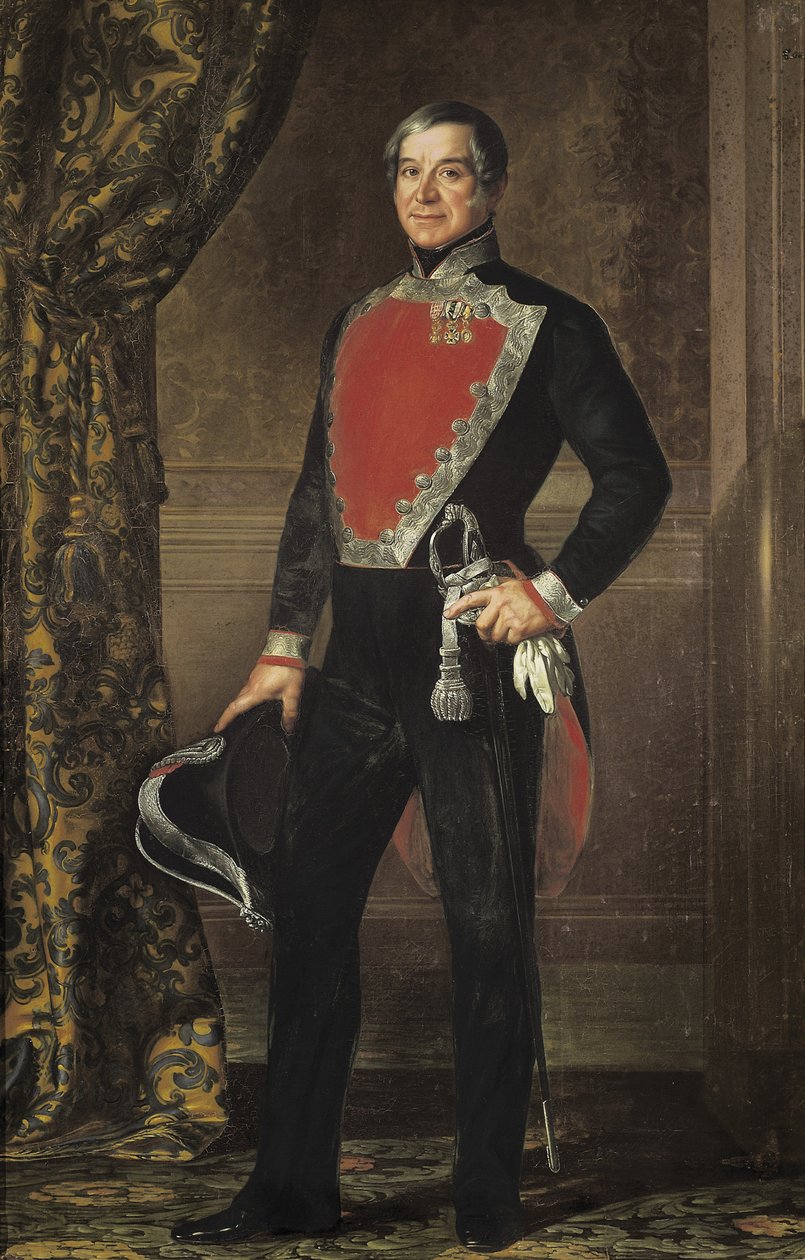 Portræt af Don Francisco Ignacio de Montserrat. 1842 - 1850 (olie på lærred) af Luis Lopez Piquer