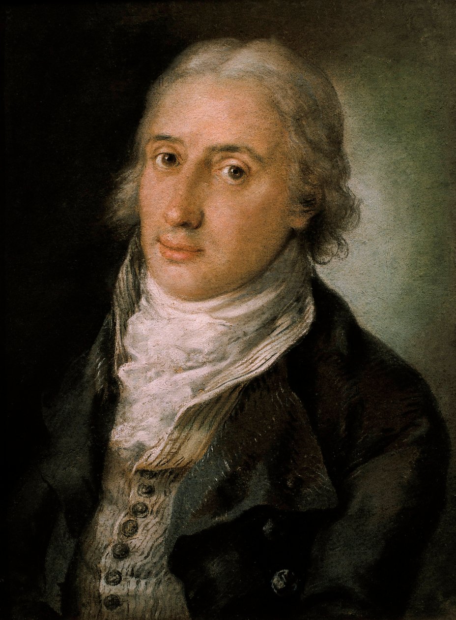 Portræt af Leandro Fernandez de Moratin (1760-1828), spansk digter og dramatiker af Luis Paret y Alcazar