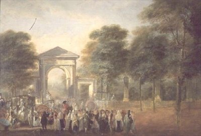 Promenade ved indgangen til Botanisk Have af Luis Paret y Alcazar