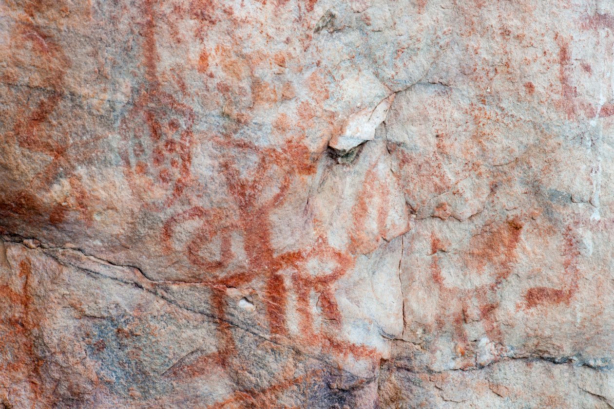 Pictography, Faical, San Ignacio, Cajamarca, Peru, 2015. af Luis Rosendo.