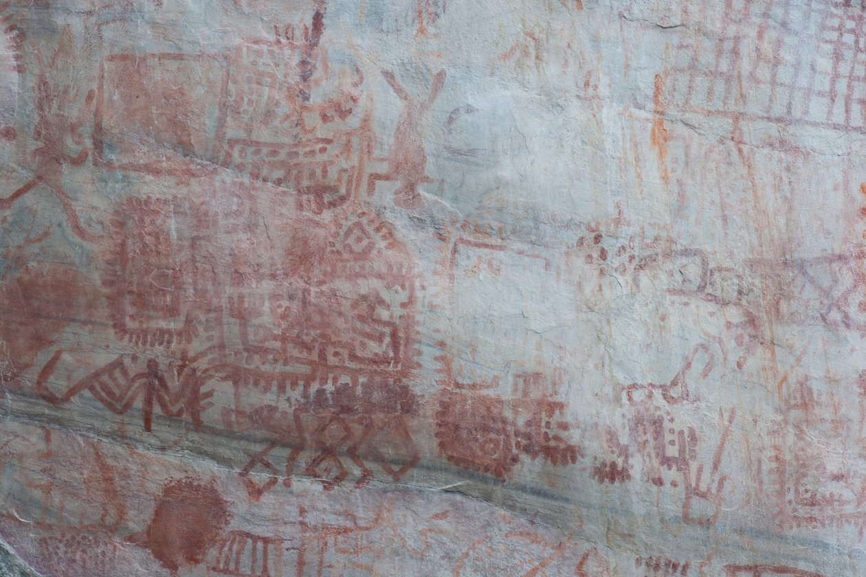 Pictography, Faical, San Ignacio, Cajamarca, Peru, 2015. af Luis Rosendo.