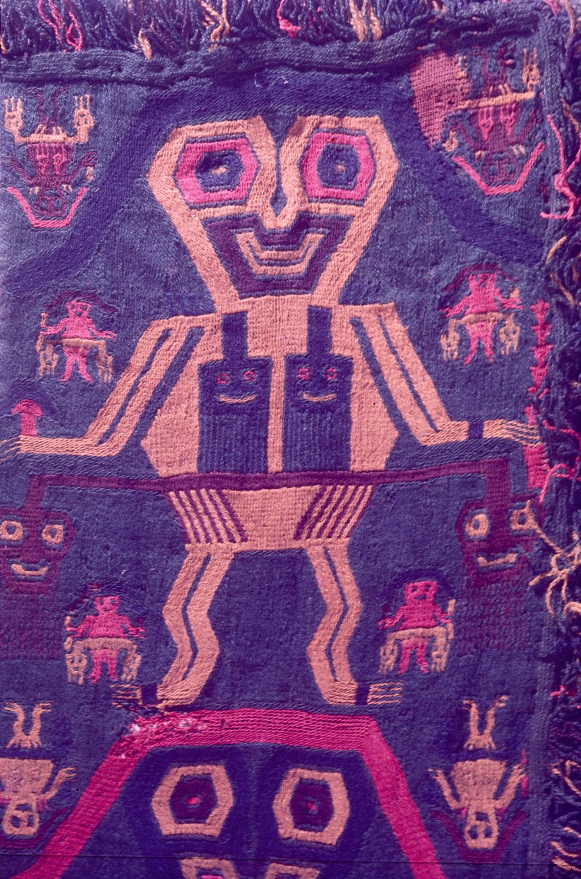 Tekstiler, Paracas Culture, Peru, 2015. af Luis Rosendo.