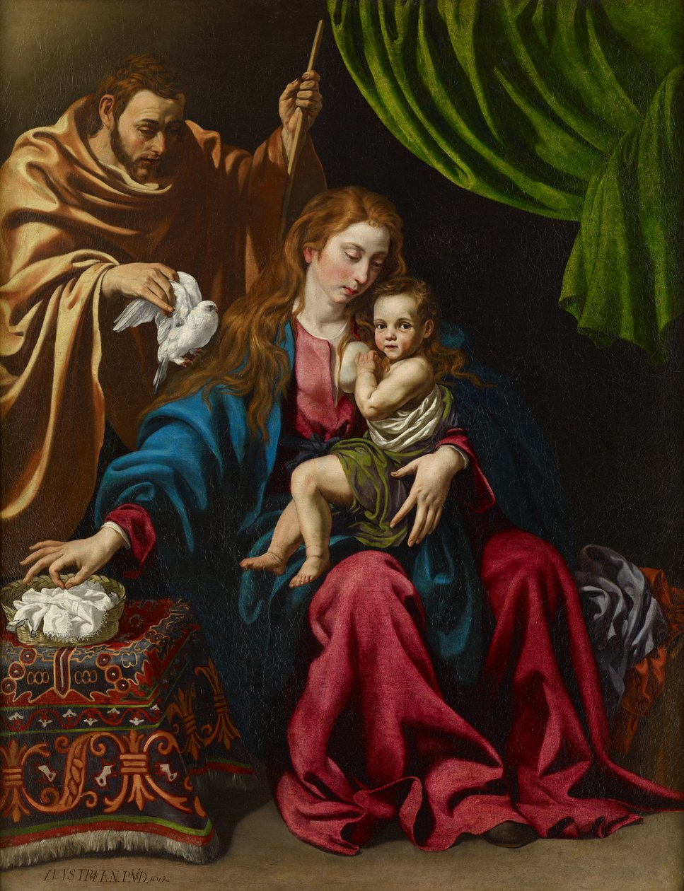 Den hellige familie, 1613 af Luis Tristan de Escamilla