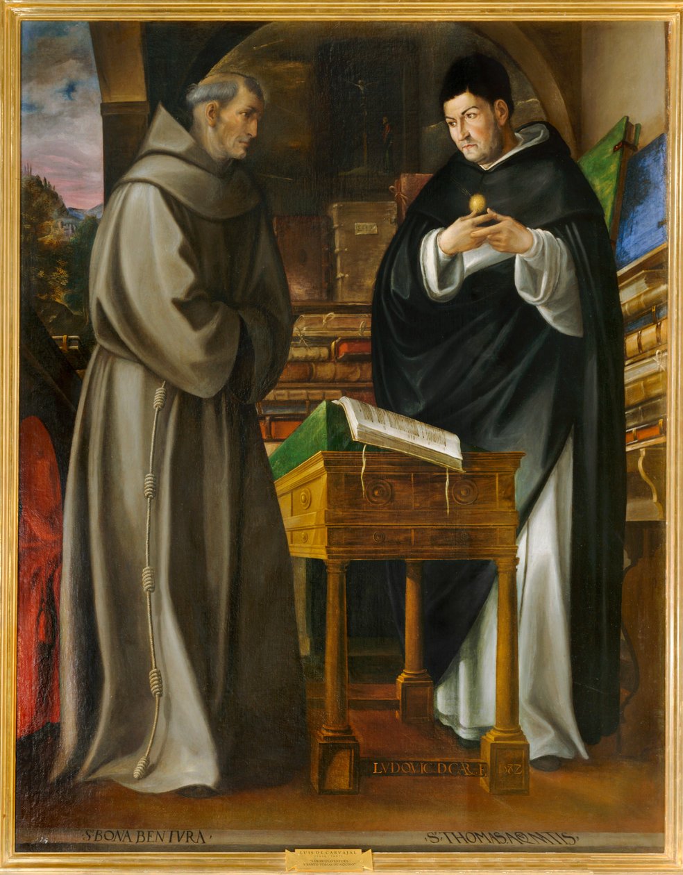 Saint Bonaventure og Saint Thomas Aquinas. 10034567 ... af Luis de Carvajal