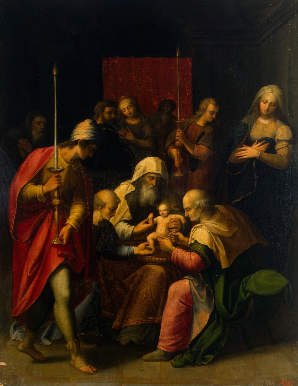 Omskæringen, ca 1590 af Luis de Carvajal