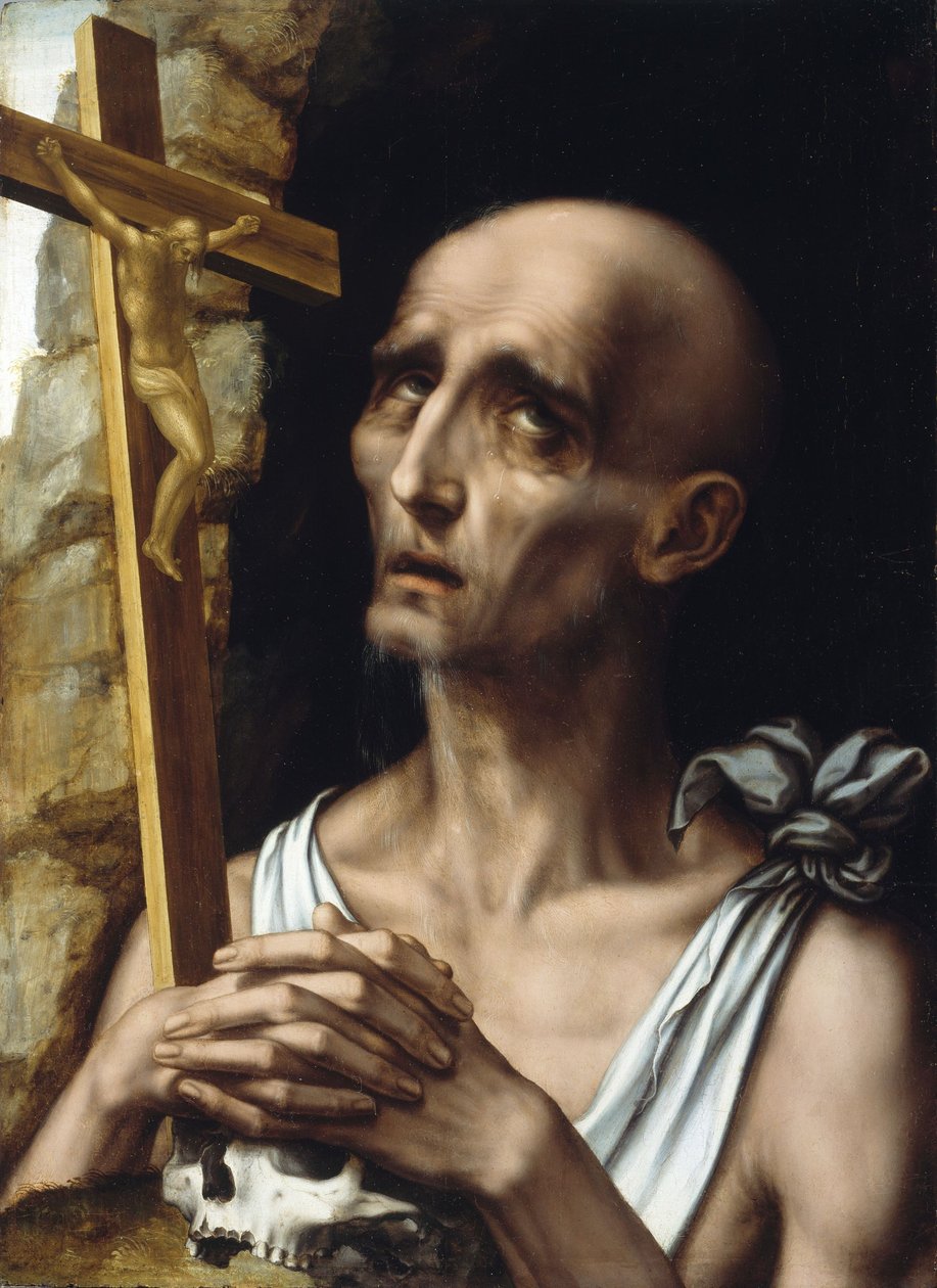Sankt Hieronymus i ørkenen af Luis de Morales