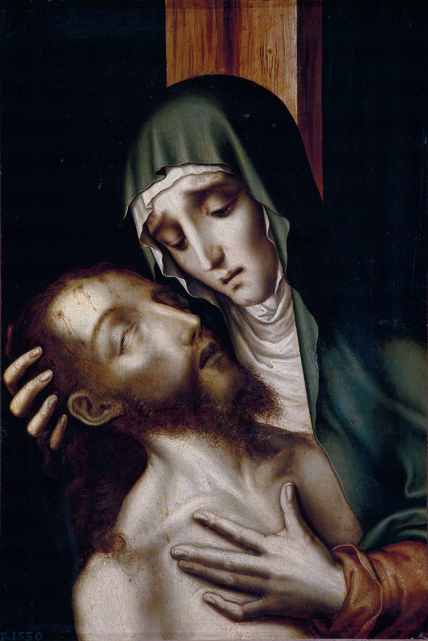 Spansk: La Piedad Pieta af Luis de Morales