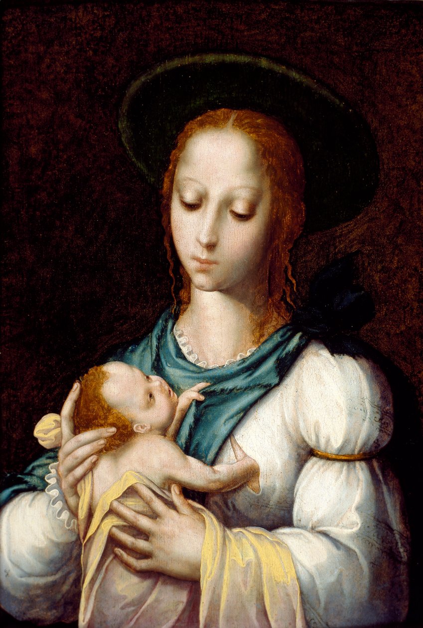 Jomfruen og barnet, c1567 af Luis de Morales