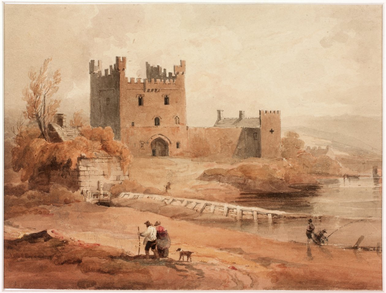 Bywell Castle (kropsfarve) af Luke Clennell