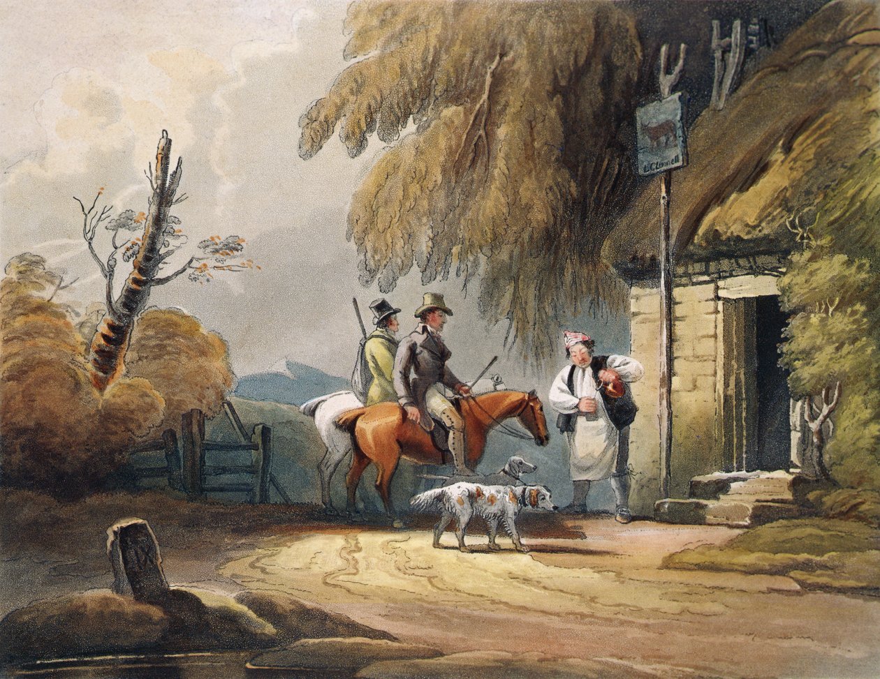 Sportsmen refreshing, udgivet af J.Hassell, 1812 af Luke after Clennell