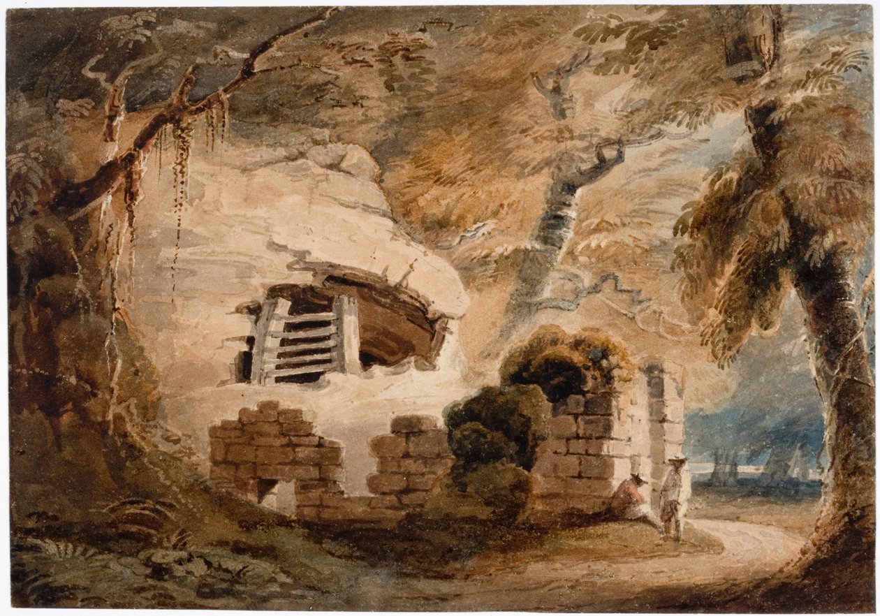 Warkworth Hermitage (kropsfarve) af Luke Clennell