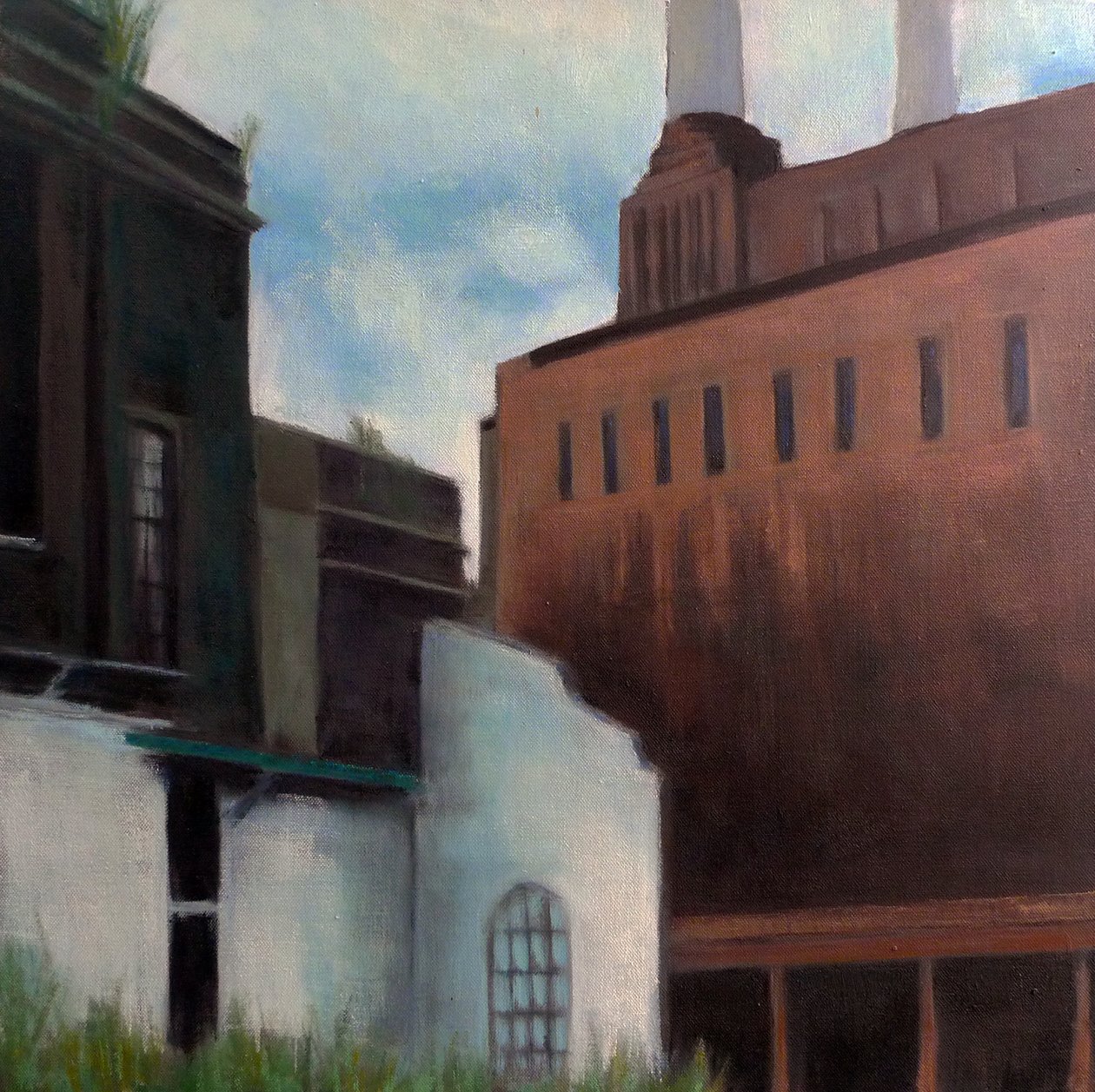 Powerstation, 2011 (olie på lærred) af Luke M Walker