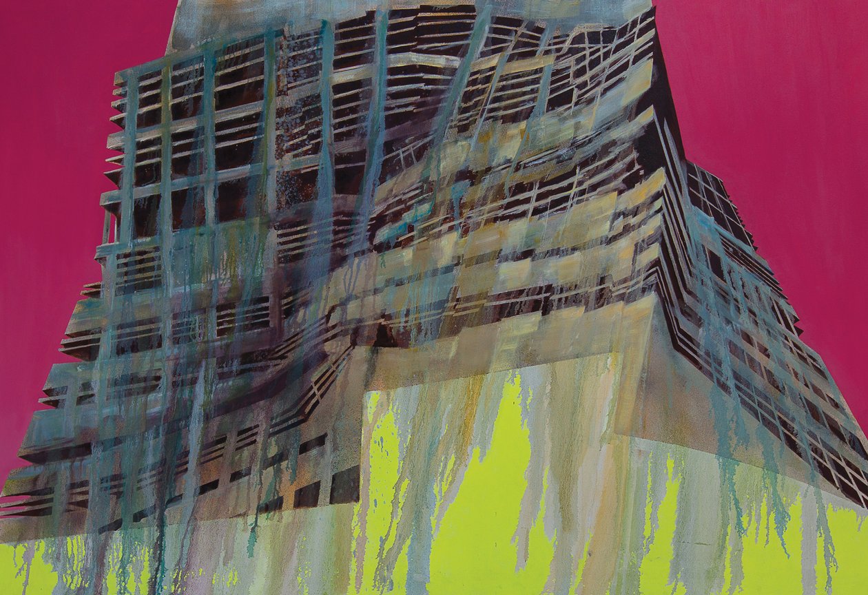 Work in Progress III, 2014 (olie og akryl på lærred) af Luke M Walker