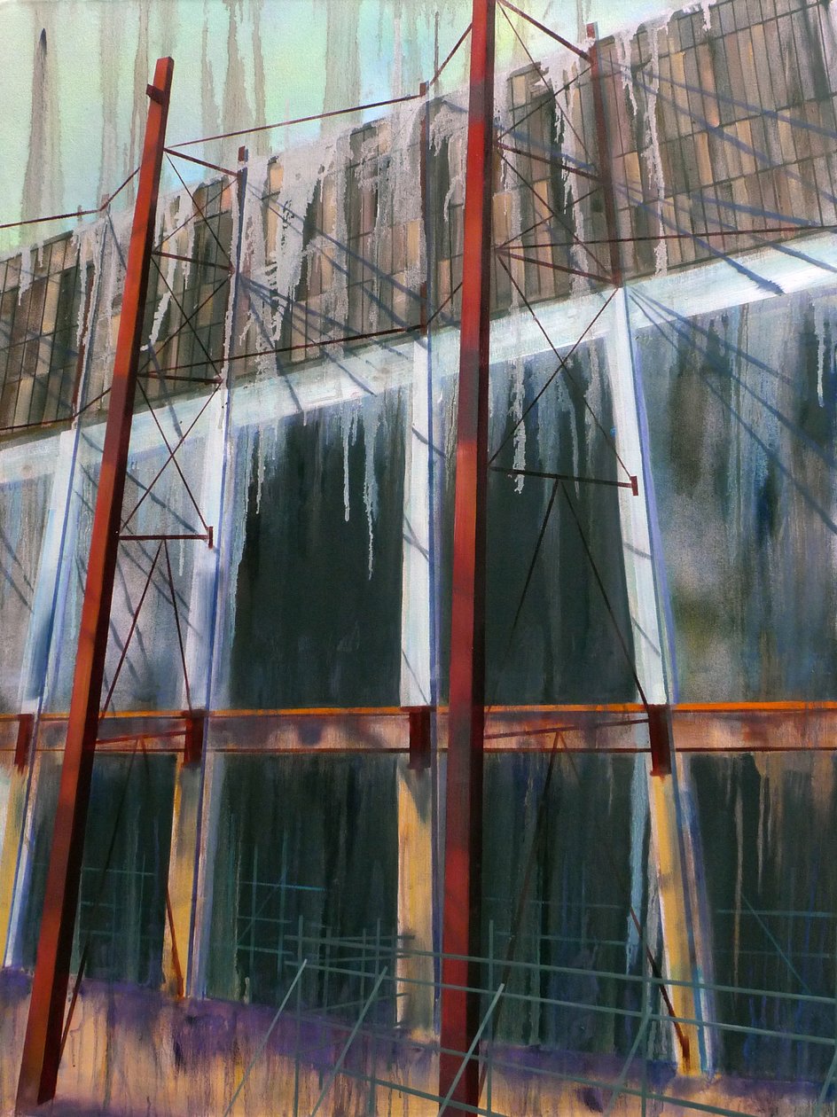 WorkinProgress 14, 2016 (olie på lærred) af Luke M Walker