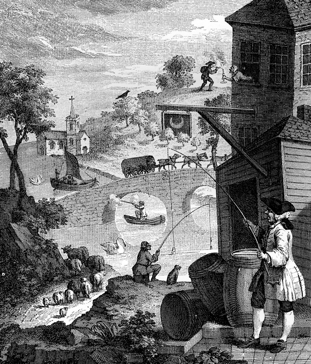 Falskt perspektiv, 1753 af Luke Sullivan