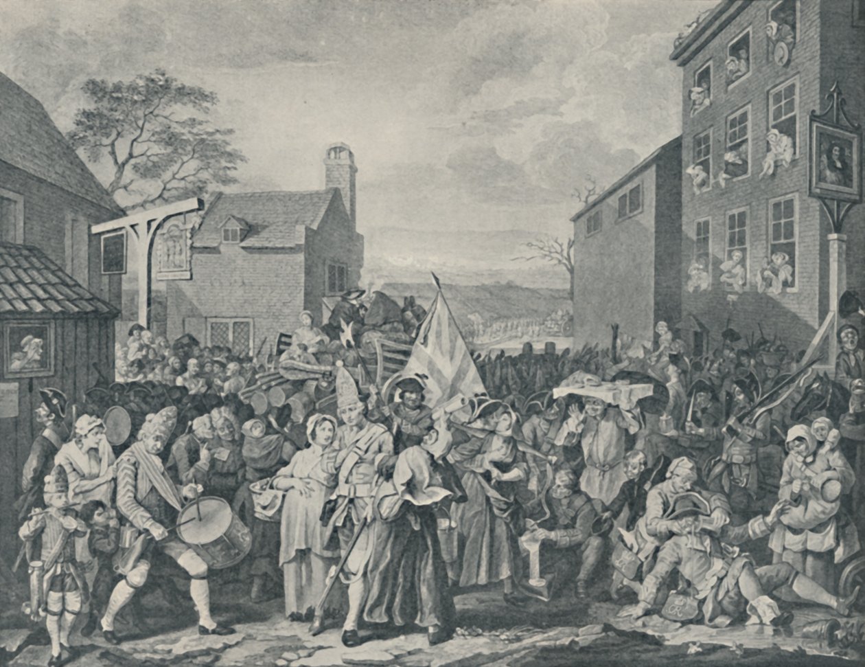 Gardernes march mod Skotland, 1745, 1920 af Luke Sullivan
