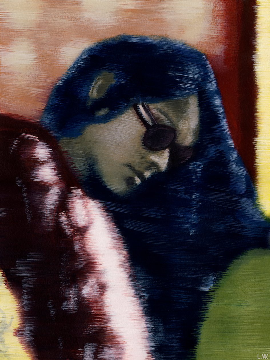 Nuha, ca. 2012 (akrylmaling på papir) af Luke Waller