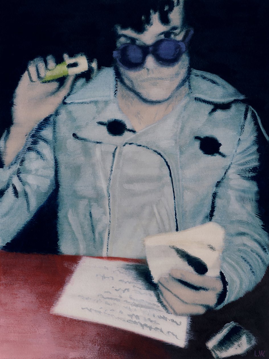 Oscar, ca. 2012 (akrylmaling på papir) af Luke Waller