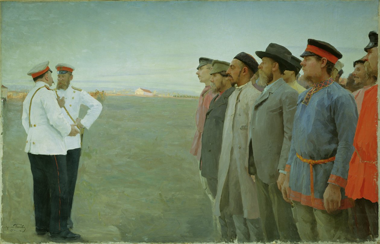 Mobiliseret, 1904 af Lukjan Vasilievich Popov