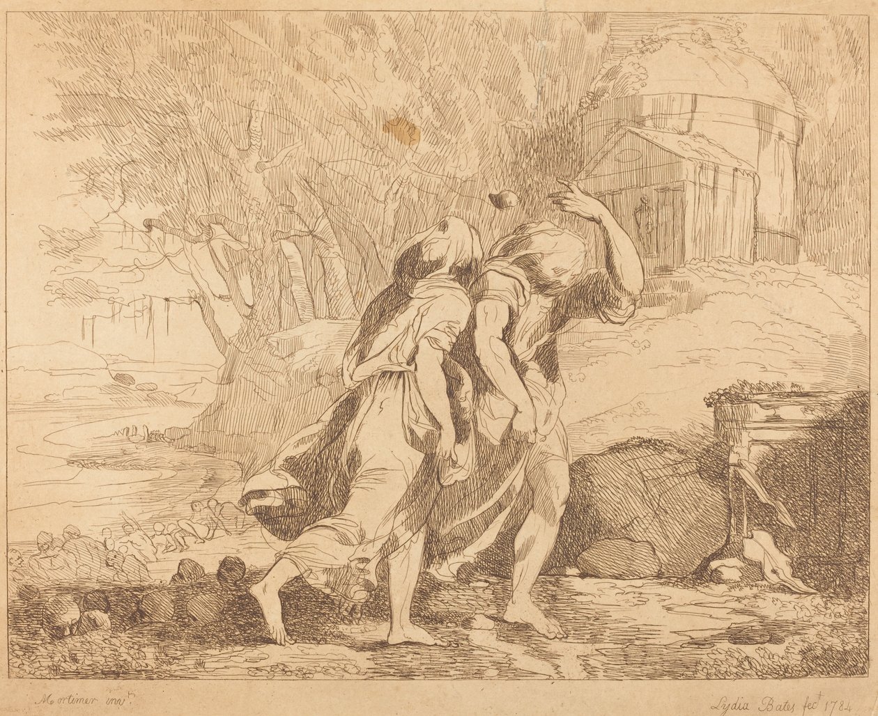 To flygtende skikkelser af Lydia Bates after John Hamilton Mortimer