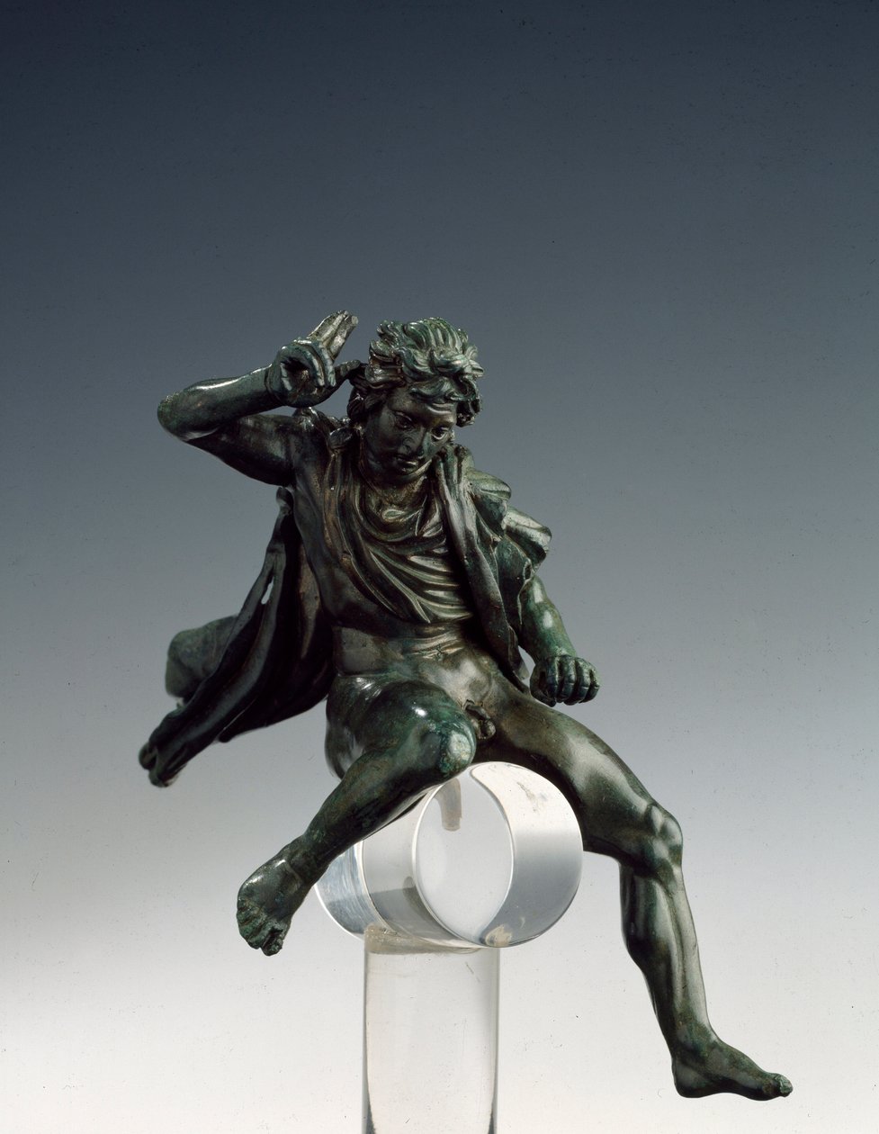 Græsk kunst: "" Kongen af Macedoine Alexander den Store (356-323 f.Kr.) til hest"" Bronzeskulptur af Lysipus af Sicyone (395-305 f.Kr.) 4. århundrede f.Kr. Rom Museo Nazionale di Villa Giulia Italien af Lysippos (attributed to)