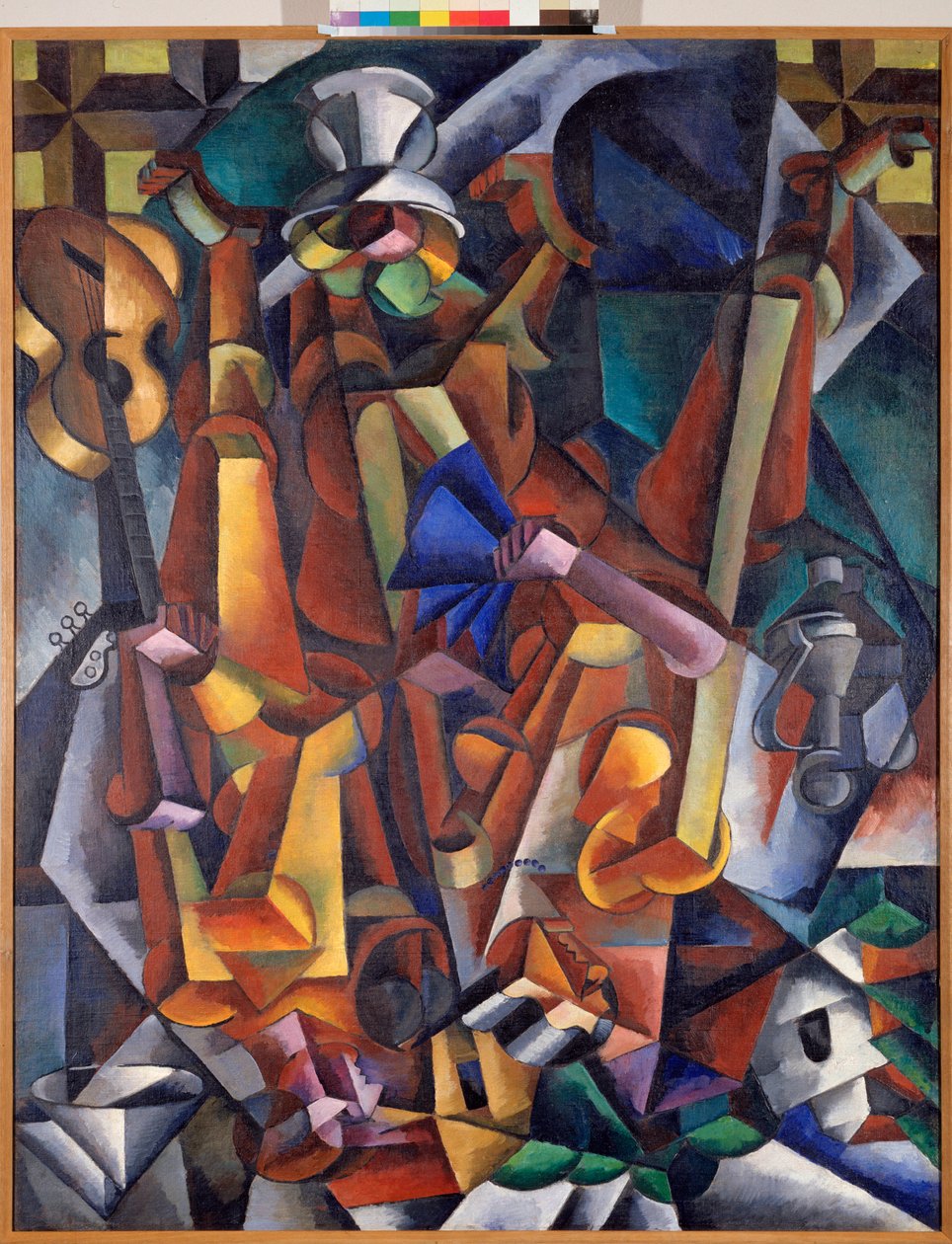 Sammensætning med figurer. (Maleri af Lyubov Sergeevna Popova