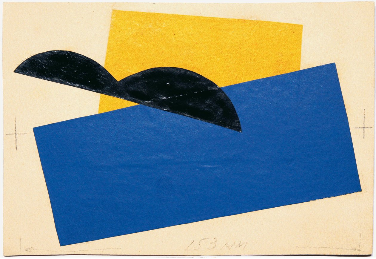 Broderidesign til Verbovka Village Folkecenter, 1917. af Lyubov Sergeevna Popova