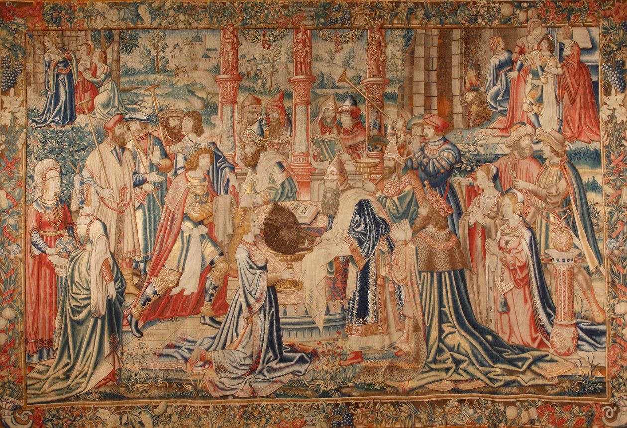 Atalanta og Meleager præsenterer lederen af den kaledonske vildsvin ved Artemis -templet af M. Maurice Stora