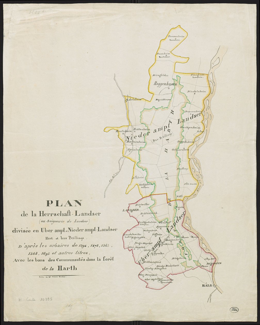 Landser -styre i Alsace af M. Veuve Decker