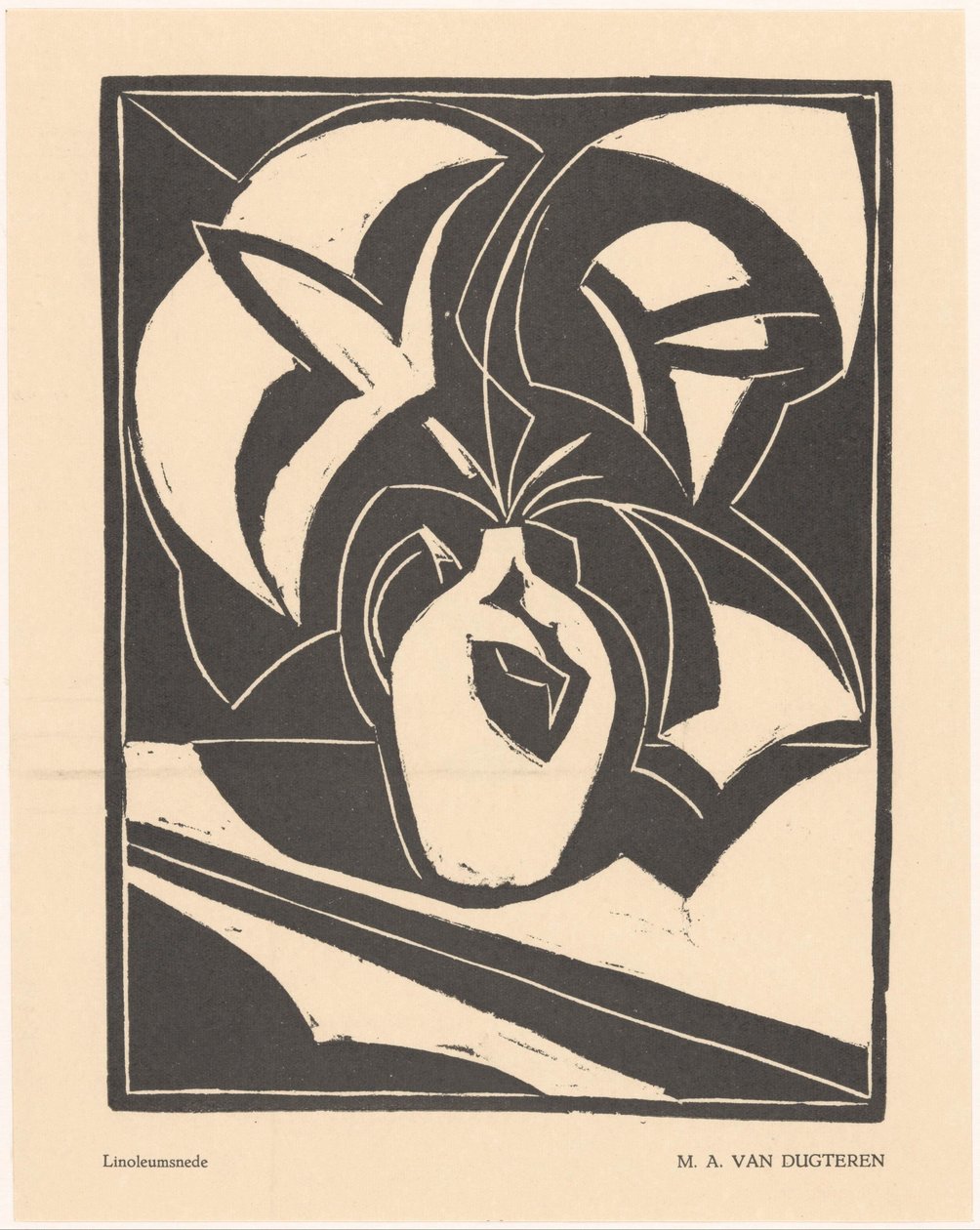 Blomster i en kande af M.A. van Dugteren
