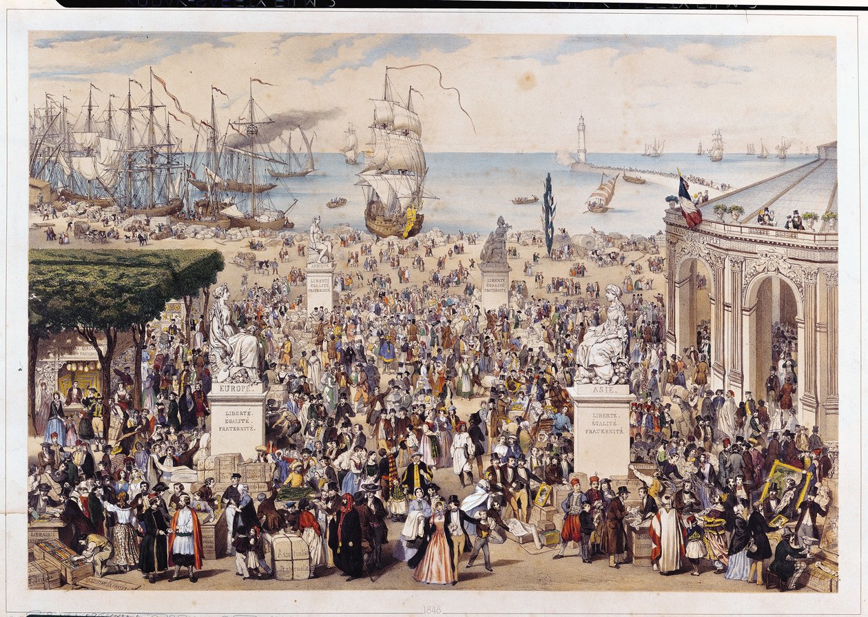 Et marked under den universelle demokratiske og sociale republik, 1848 af M.C Goldsmid