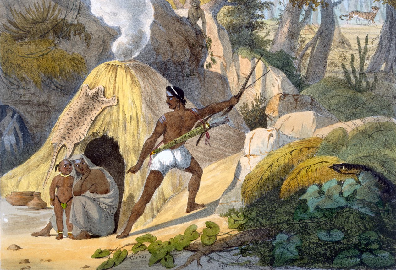 Indiske skovboere, 1827-35 af M.E. Burnouf