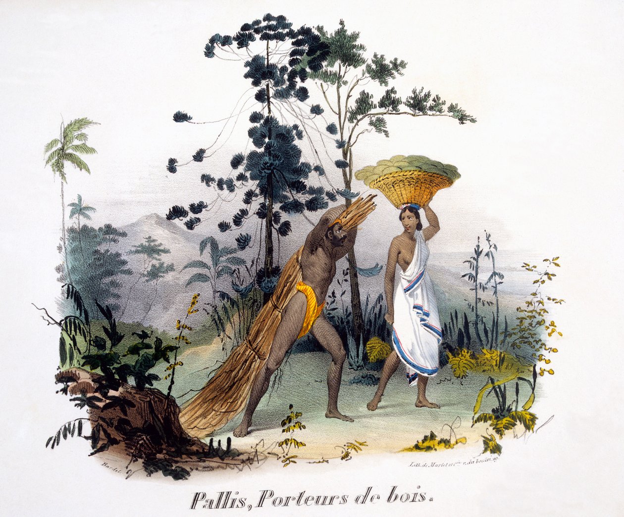 Pallis, træbæreren, 1827-35 af M.E. Burnouf