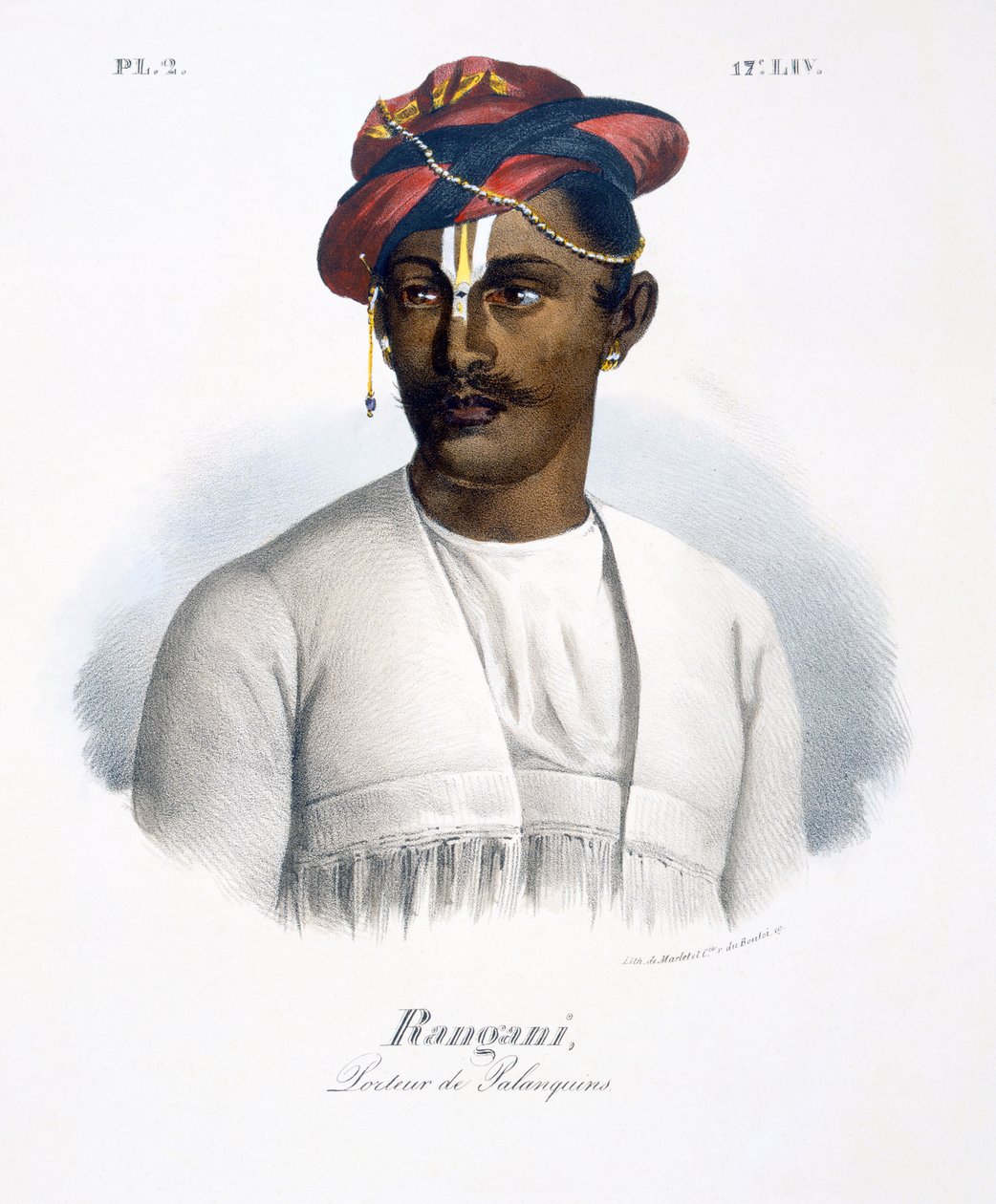 Rangani, en kuldbærer, 1827-35 af M.E. Burnouf